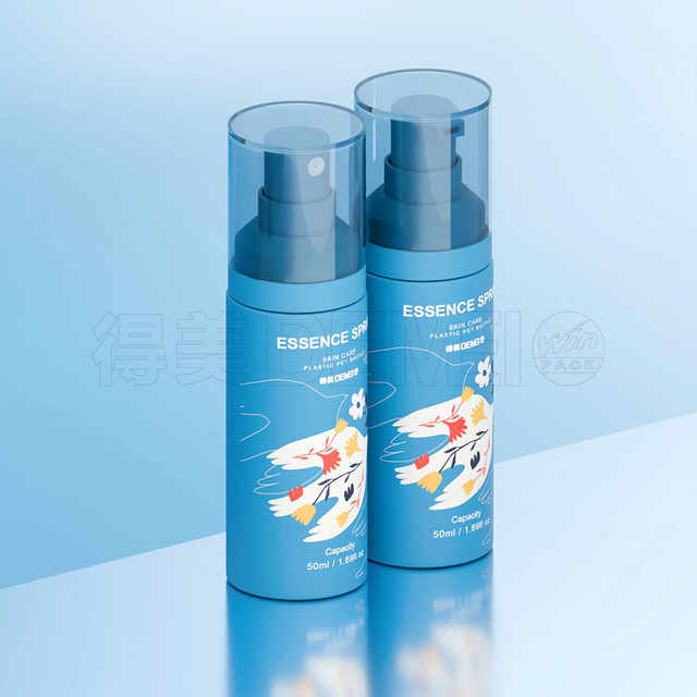 30ml 50ml 60ml Blue Colored Lotion Pump Bottle with Plastic Pump for Body Lotion