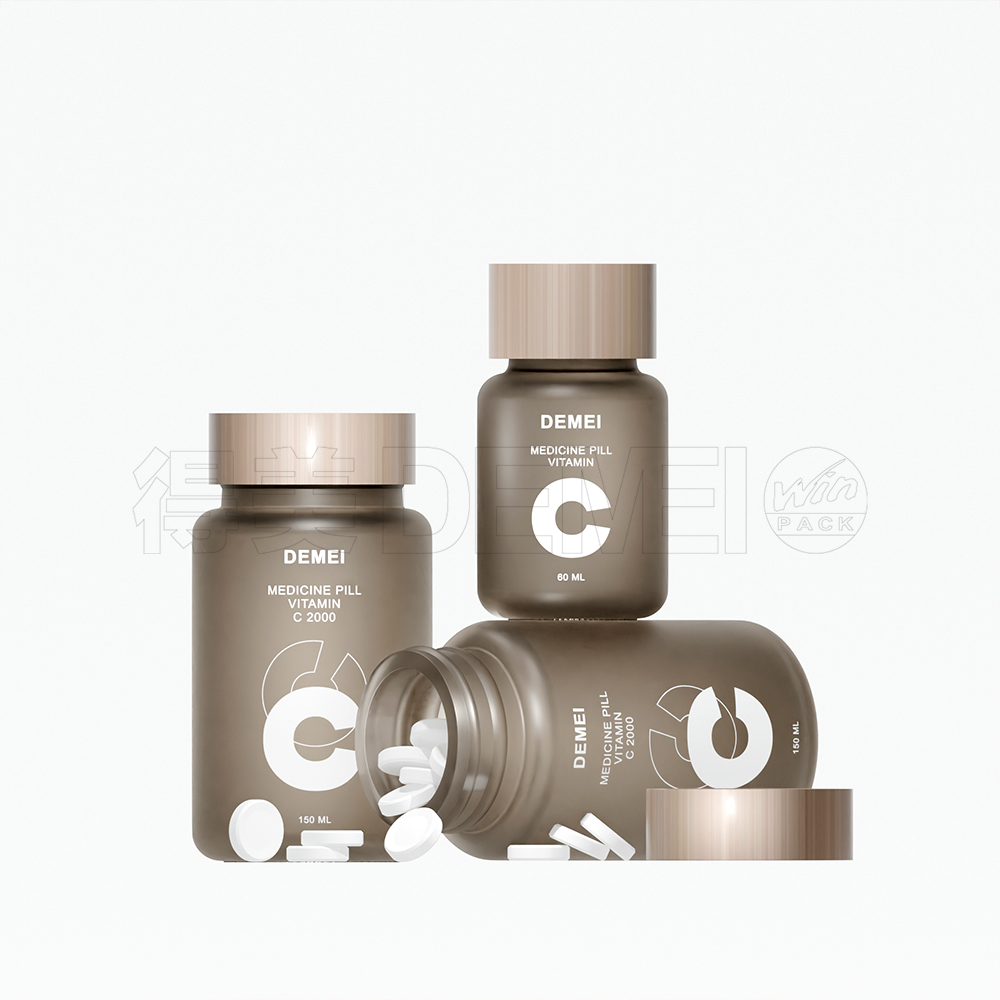 60ml 150ml Capsules Medicine Glass Bottle with Bamboo Cap