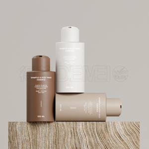 90ml 300ml 500ml Matte HDPE Shampoo Bottle with Disc Top Cap