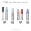 1.5ml 2ml 2.5ml 3ml Clear Tube Glass Bottle with Colored Sprayer for Mini Perfume Bottles 