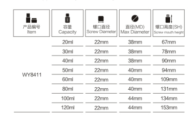 OEM Essential Oil Glass Cosmetic Bottle