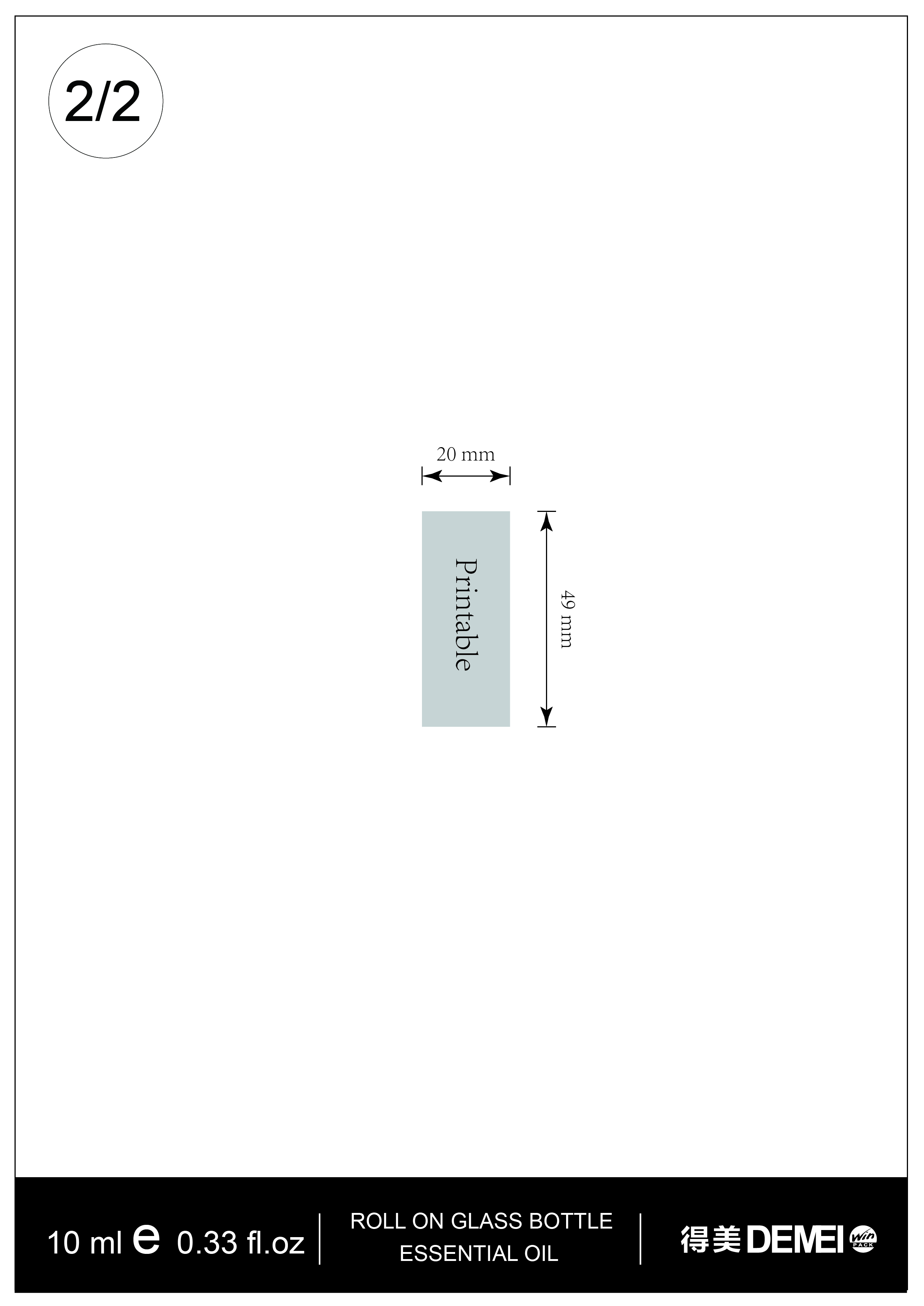 10ml Glass Mould Roller Ball Bottle for Essential Oil
