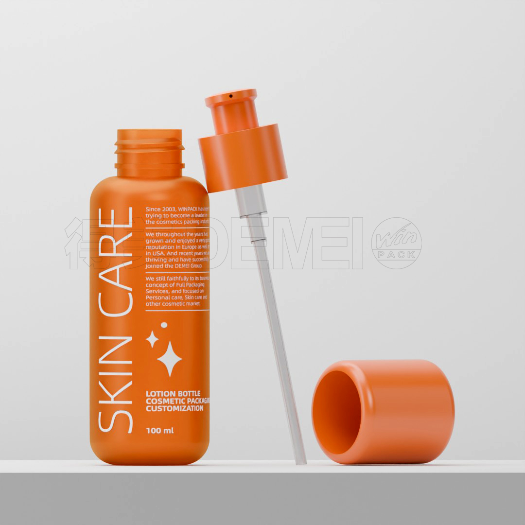 50ml 100ml PET Plastic Lotion Spray Bottle