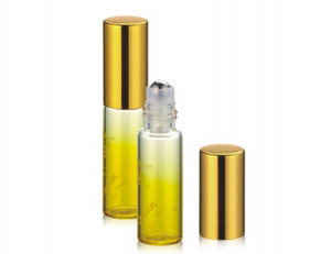  Cosmetic Packaging Tube Glass Roll On Bottle with stainless roller for perfume