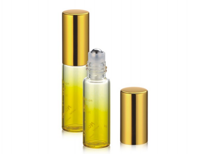  Cosmetic Packaging Tube Glass Roll On Bottle with stainless roller for perfume