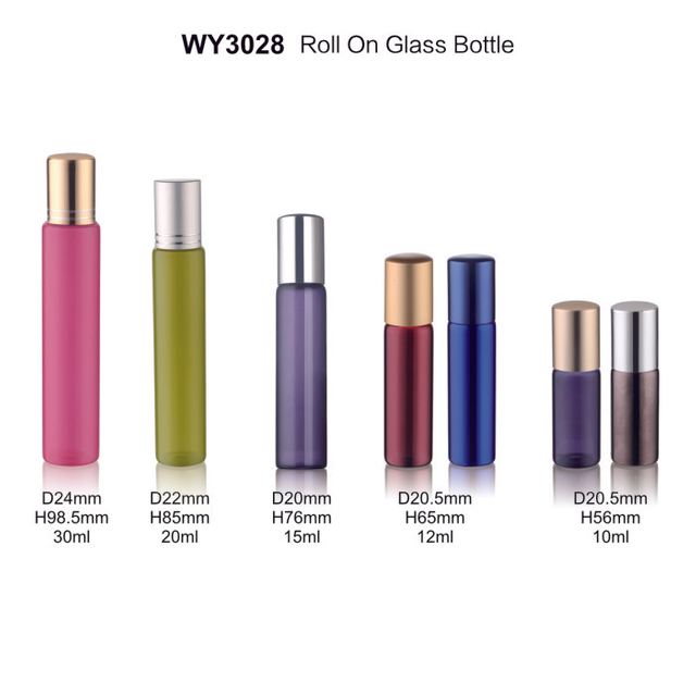 5ml 12ml 15ml 20ml 30ml Spraying Colored Roller Ball Bottles for Essential Oils And Serums