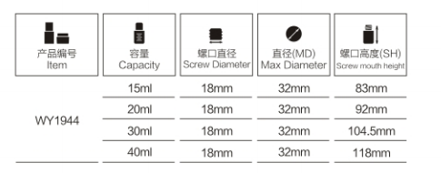 OEM Cream glass Cosmetic Bottle