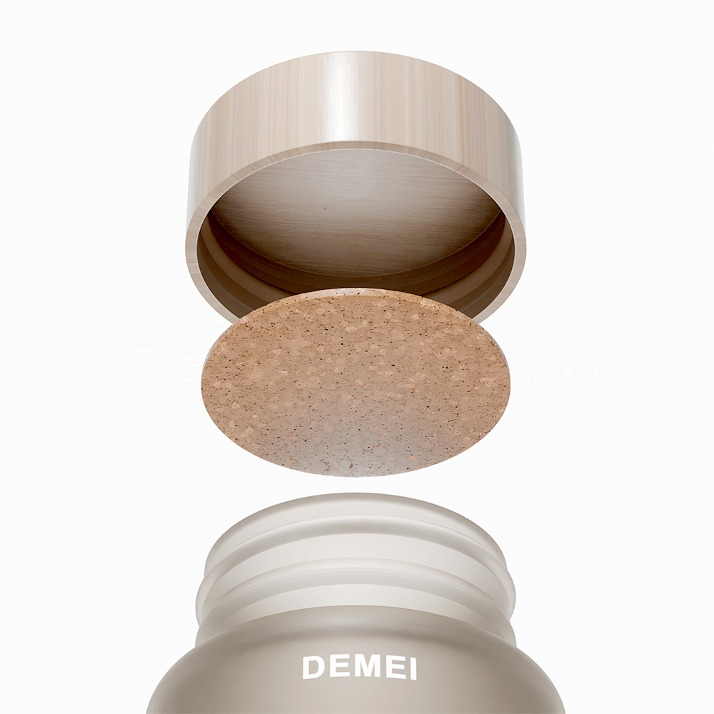 60ml 150ml Capsules Medicine Glass Bottle with Bamboo Cap