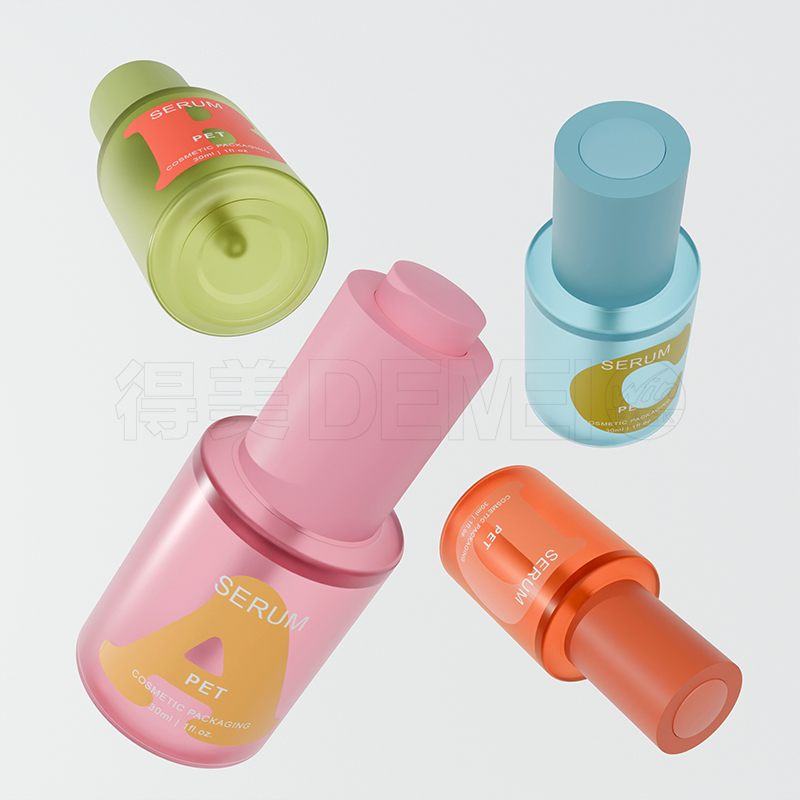 30ml PET Plastic Bottle with Press Botton Dropper for Serum