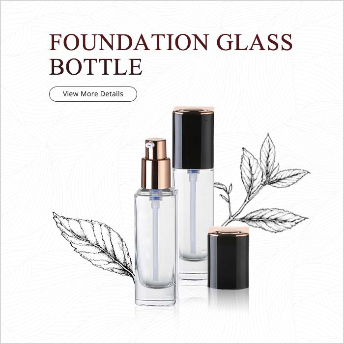 Environment Friendly foundation glass bottle
