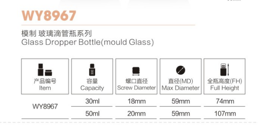 Rose Gold aluminium Comestic Dropper Bottle for packaging