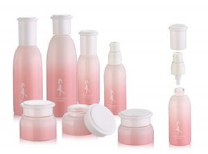 OEM Cosmetic Packaging Glass Bottles and Jars with Lids Glass Container Cosmetic Packaging