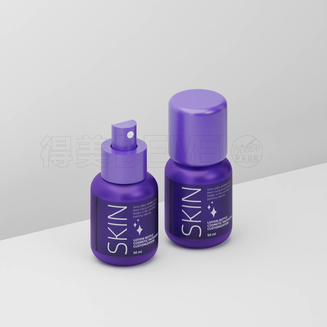 50ml 100ml PET Plastic Lotion Spray Bottle