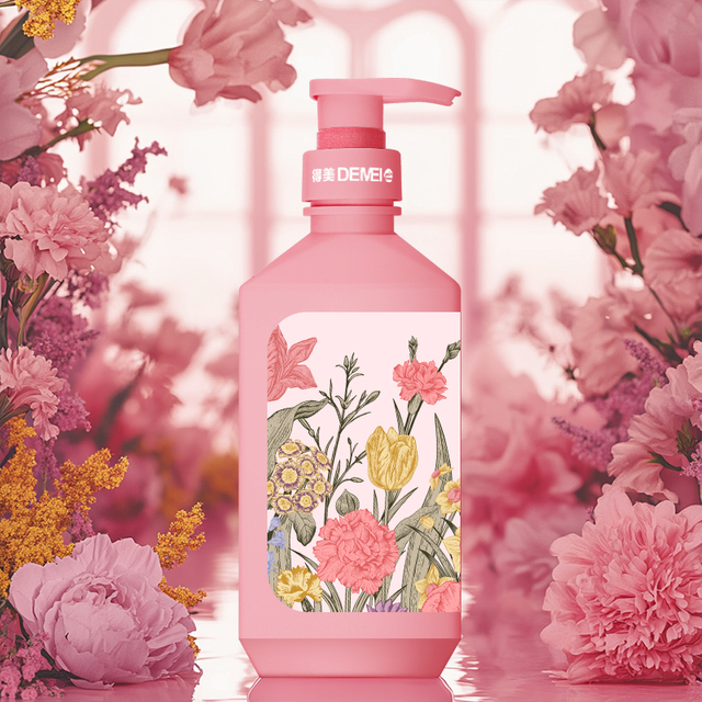 600ml HDPE Plastic Lotion Pump Bottle for Shampopo And Body Wash