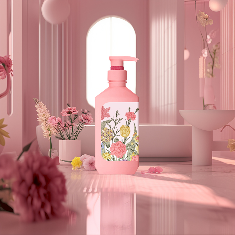 600ml HDPE Plastic Lotion Pump Bottle for Shampopo And Body Wash