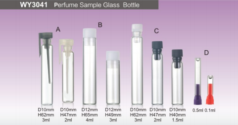 4ml Round Perfume Glass Bottle With Atomizer 