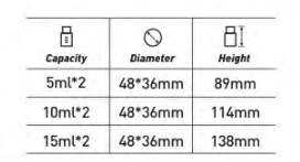 Iso9001 Cosmetic Packaging with double tube for eye cream