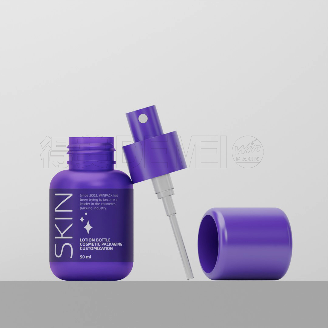 50ml 100ml PET Plastic Lotion Spray Bottle