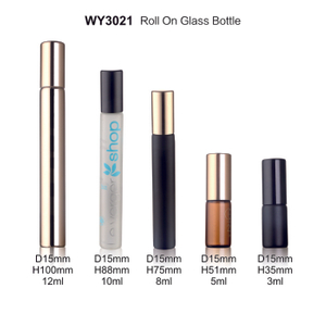 3ml 5ml 8ml 10ml 12ml Amber, Black, Shiny Golden Roller Bottles for Essential Oils And Serums