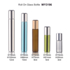 3ml 5ml 8ml 10ml 12ml Green Blue Amber Shiny Silver Essential Oil Roller Bottles for Essential Oils And Serums