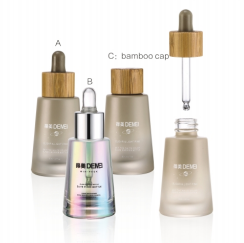 Round Glass Cosmetic Dropper Bottle for Packaging