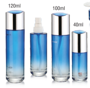 120ml Unique Lotion Glass Bottle with Pump