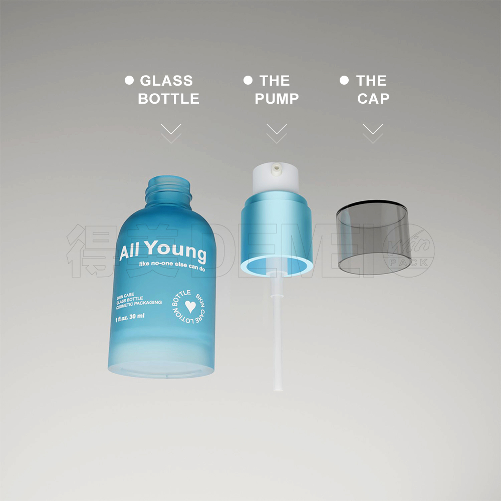 30ml Glass Blue/Red/Yellow Spray Bottle