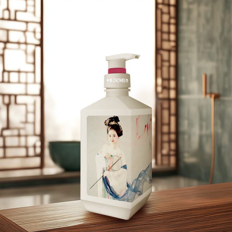 600ml HDPE Plastic Lotion Pump Bottle for Shampopo And Body Wash