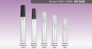 5ml Round Perfume Glass Bottle With Plastic Cap