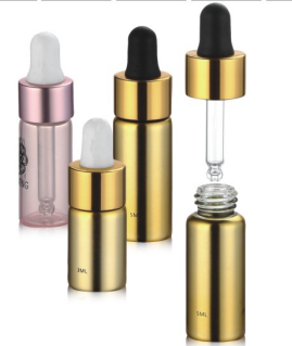 Mini aluminium Comestic Dropper Bottle for skin care