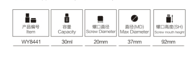 OEM aluminium Cosmetic Bottle with dropper