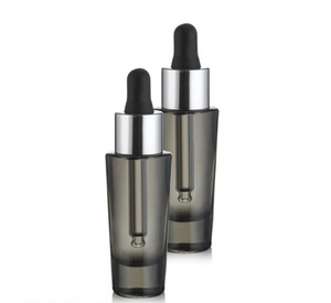 Black aluminium Comestic Dropper Bottle for Skincare