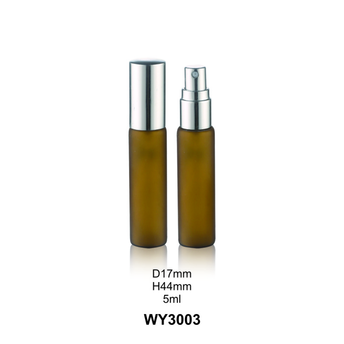 5ml 8ml 10ml 15ml Clear Or Amber Perfume Spray Bottle with Aluminium Sprayer And Aluminium Cap