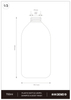 200ml 300ml 500ml 700ml Matte HDPE Shampoo Bottle with Interchangeable Pump & Flip Cap
