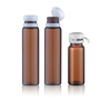 1ml 2ml 3ml 4ml 5ml 6ml Amber Tube Glass Bottle with Plastic Tear-off Lid for Cosmetic Packaging
