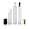 10ml Mould Frosted Or Amber Glass Roll on Bottles with Metal Cap for Serums