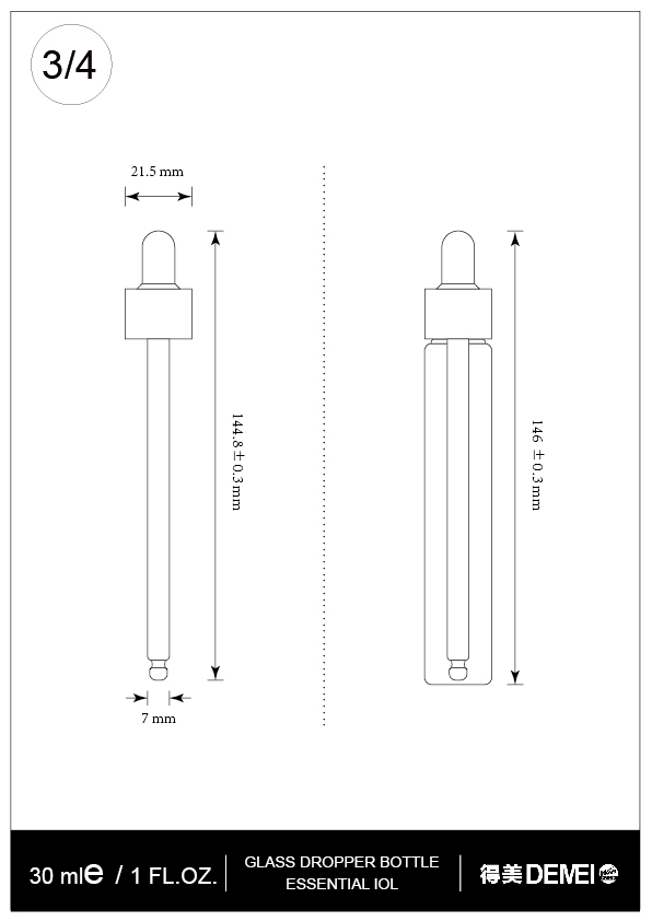 Glass Dropper Bottle