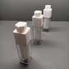 Hot Sale Empty Airless Pump Serum Bottles 15/30/50ml Square Shape Customizable Color Screen Printed Cosmetic Packaging