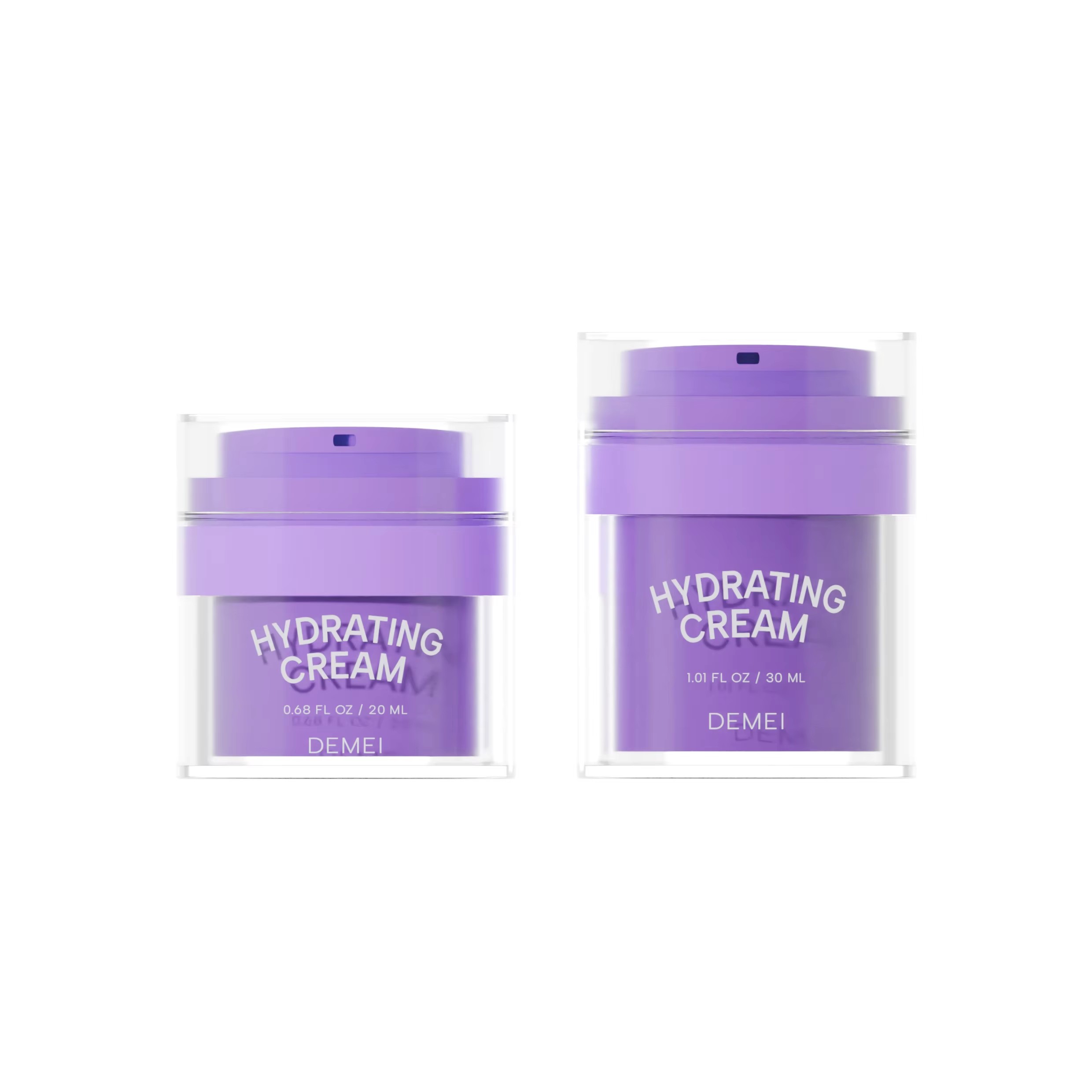 Luxury Airless Pump Cream Jar Hydrating Cream Container Custom Logo Cosmetic Moisturizer Face Cream Packaging
