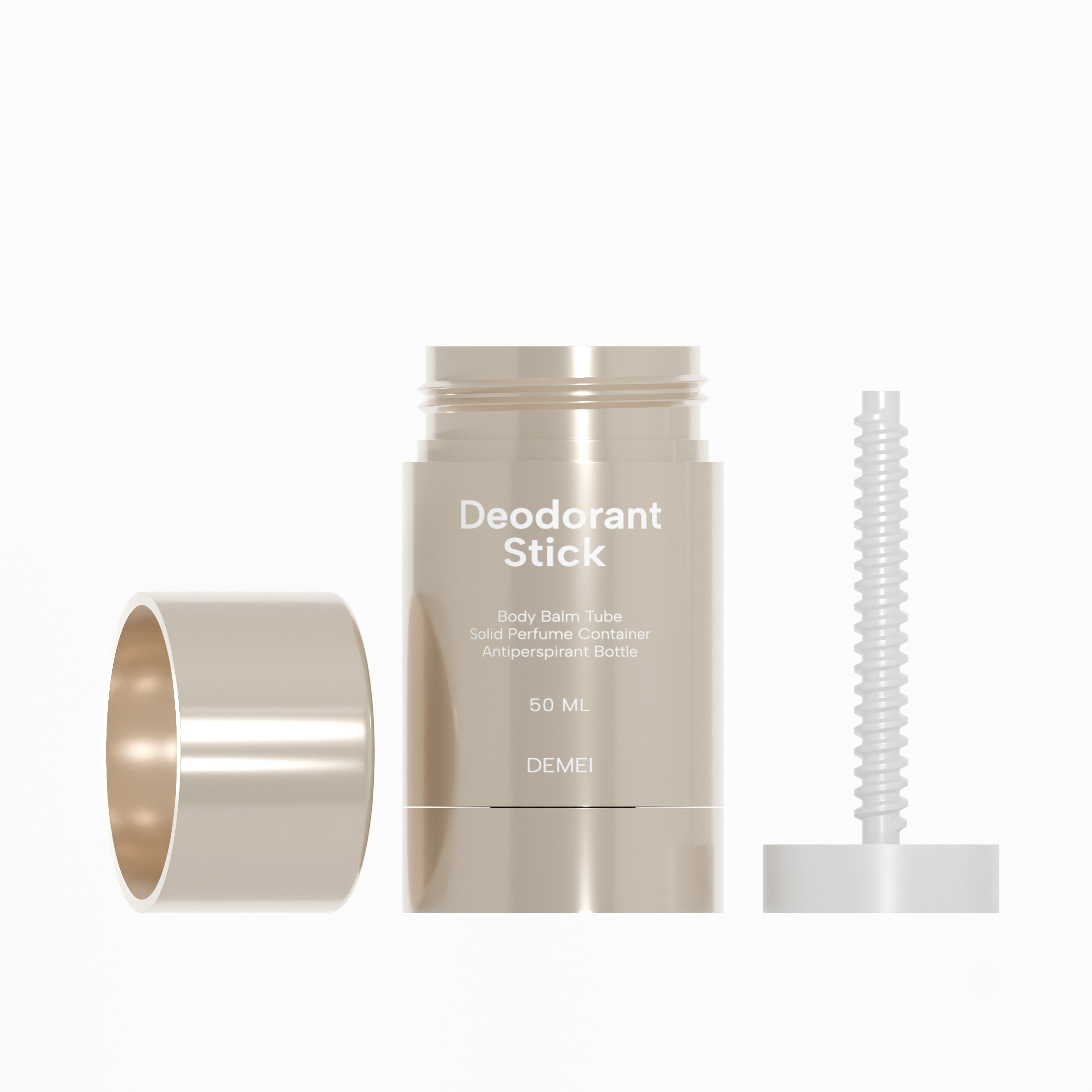 15/30/50/75ml Twist-up Deodorant Tube
