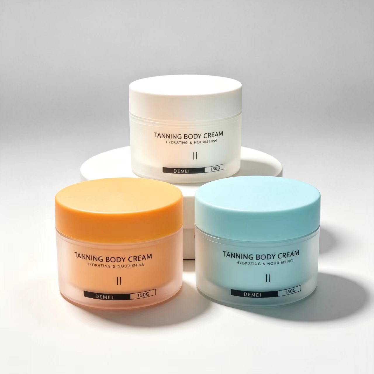  Double Wall Round PP Cream Jar 