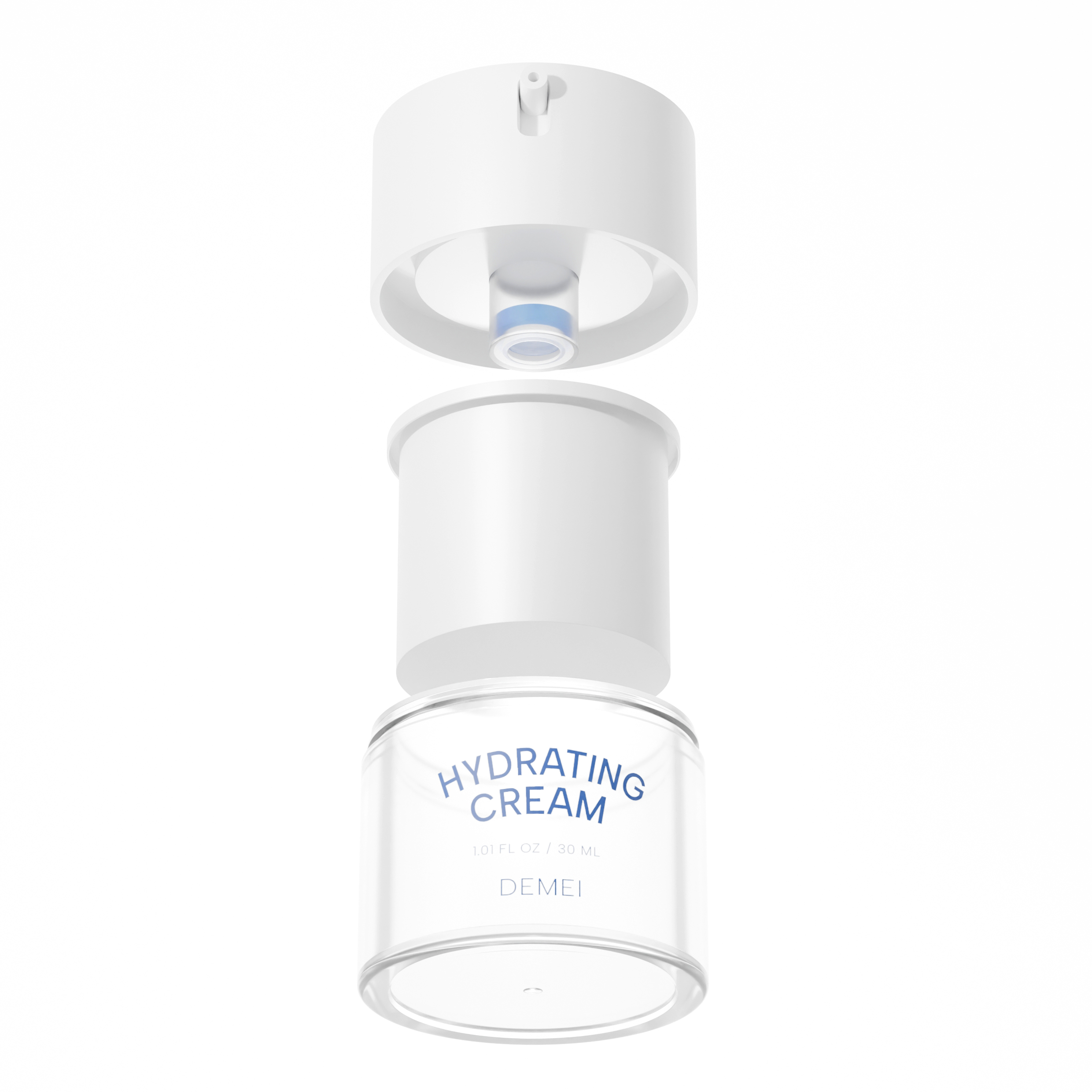 30/50ml airless plastic jar