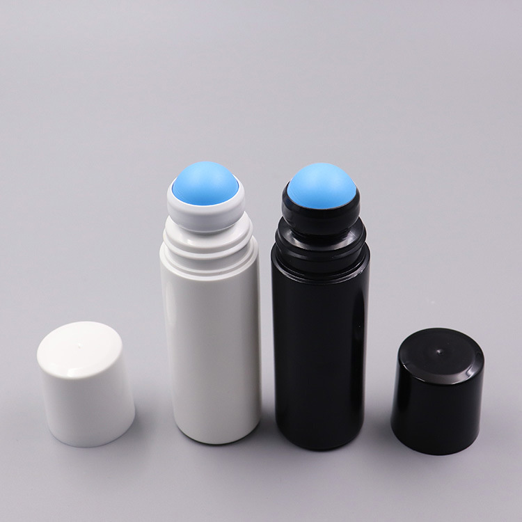 Wholesale 30ml 50ml 75ml Round Custom Color HDPE Plastic Roll-on Bottles for Cosmetic Packaging