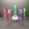 High Quality Customizable Logo 200ml Plastic Pet Square Shampoo Lotion Pump Bottle for Cosmetic Packaging