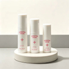 Eco Friendly White Round PP Lotion Pump Bottle 15ml 30ml 40ml Plastic Cosmetic Cream Container Screen Printing
