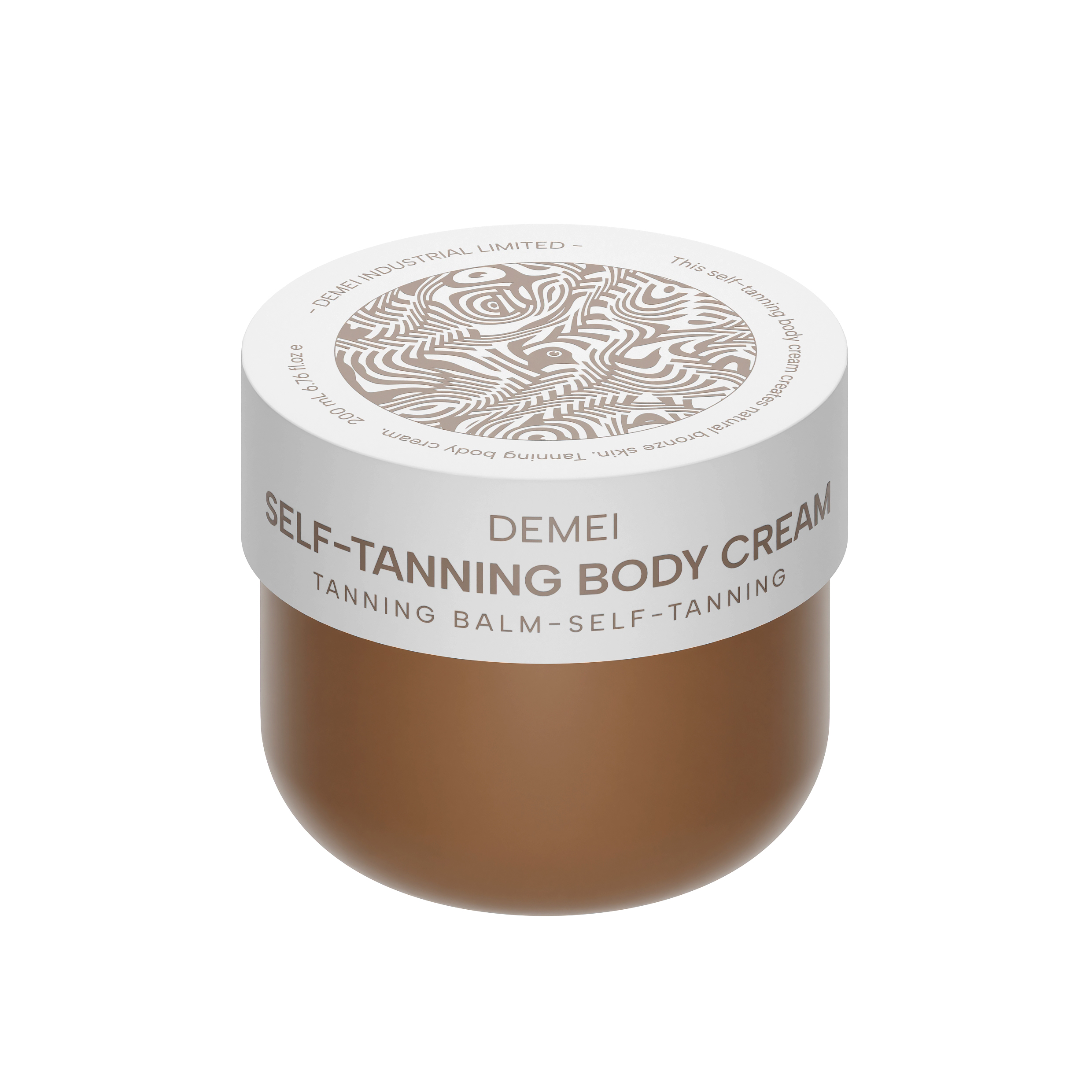 200ml 250ml 450ml PP Cosmetic Cream Jar With Lid For Self Tanning Balm