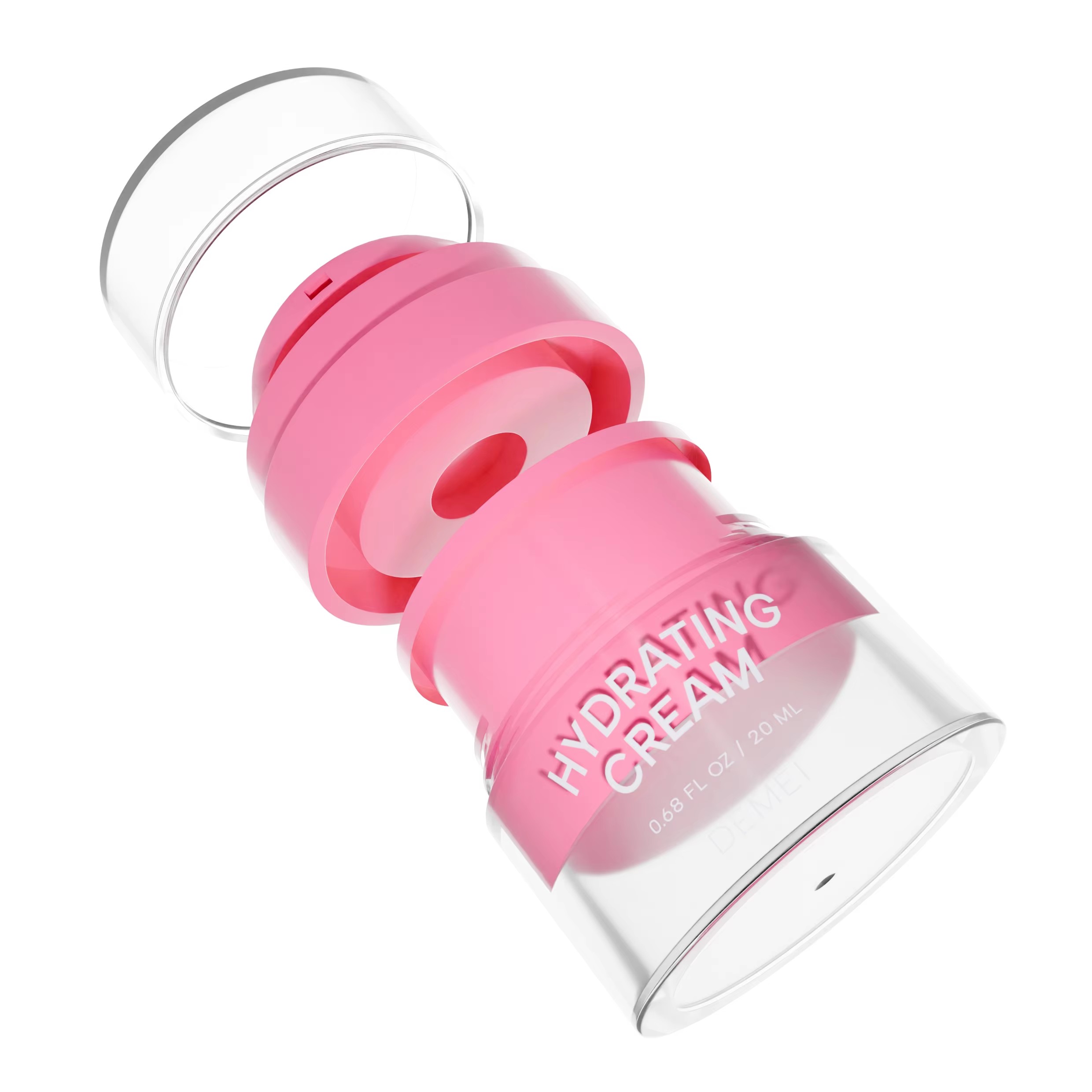 Luxury Airless Pump Cream Jar Hydrating Cream Container Custom Logo Cosmetic Moisturizer Face Cream Packaging