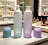 120ml Semi-transparent Matte Gradient Glass Lotion Pump Bottle Luxury Skincare Serum Dispenser Bottle