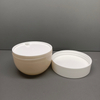 Large Capacity Matte Beige Round Plastic Cream Jar Empty Cosmetic Container Face Mask Body Butter Jar Skincare Packaging
