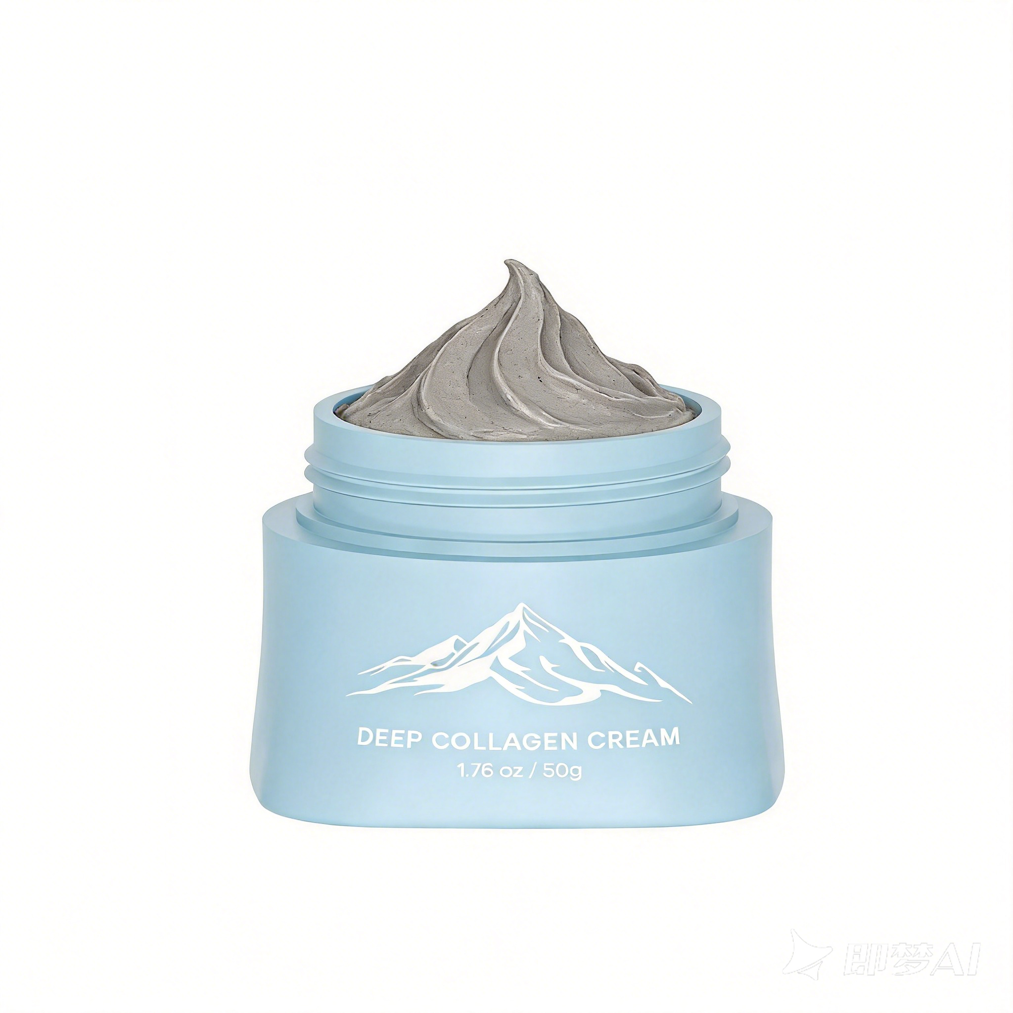 50g Premium PETG Square Bottom Cosmetic Cream Jar 